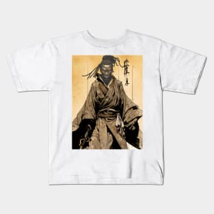 Yasuke Black Samurai in 1579 Feudal Japan No. 9 Kids T-Shirt